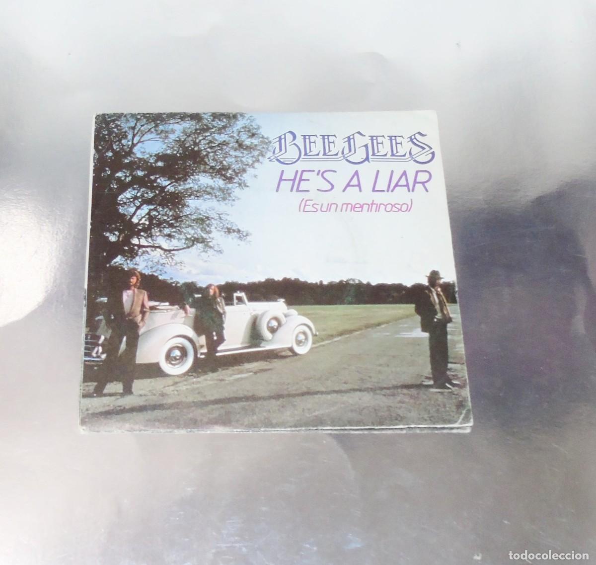 Discos de vinilo: BEE GEES --- HE&acute;S A LIAR & HE&acute;S A LIAR ( INSTRUMENTAL )-----MINT ( M ) - Foto 1