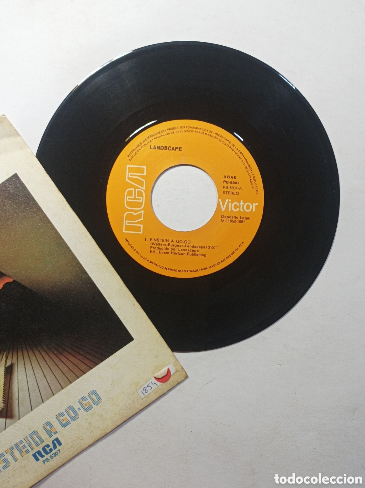 Discos de vinilo: LANDSCAPE. EINSTEIN A GO GO. RCA V&Iacute;CTOR. 1981. SINGLE DISCO VINILO. - Foto 3