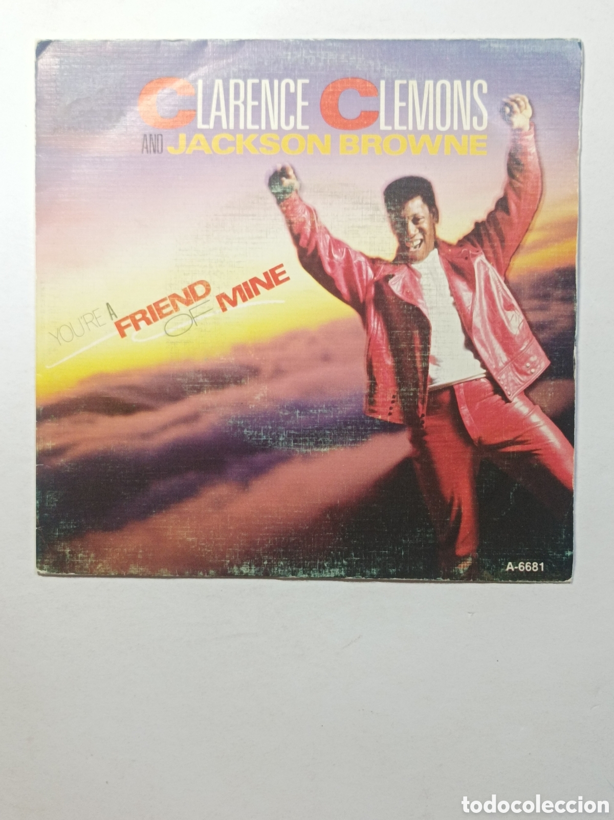 Discos de vinilo: CLARENCE CLEMONS & JACKSON BROWNE. CBS. SINGLE DISCO VINILO. - Foto 1