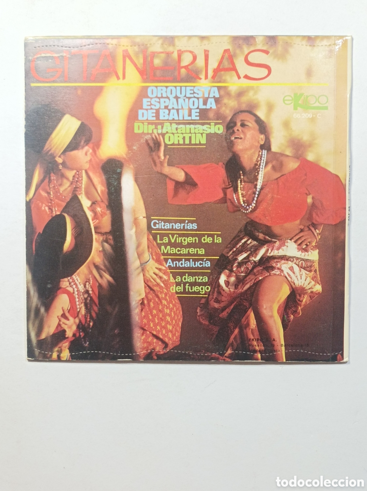 Discos de vinilo: GITANERIAS. EKIPO. SINGLE DISCO VINILO. - Foto 2