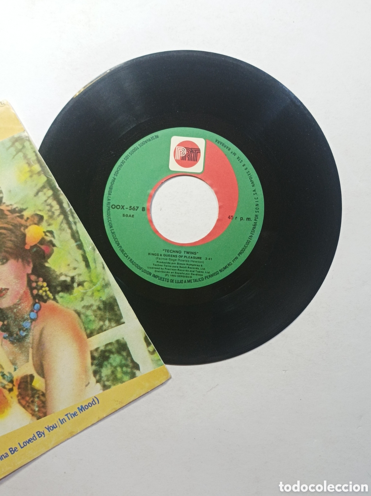 Discos de vinilo: TECHNO TWINS. PRT. 1982. SINGLE DISCO VINILO. - Foto 3