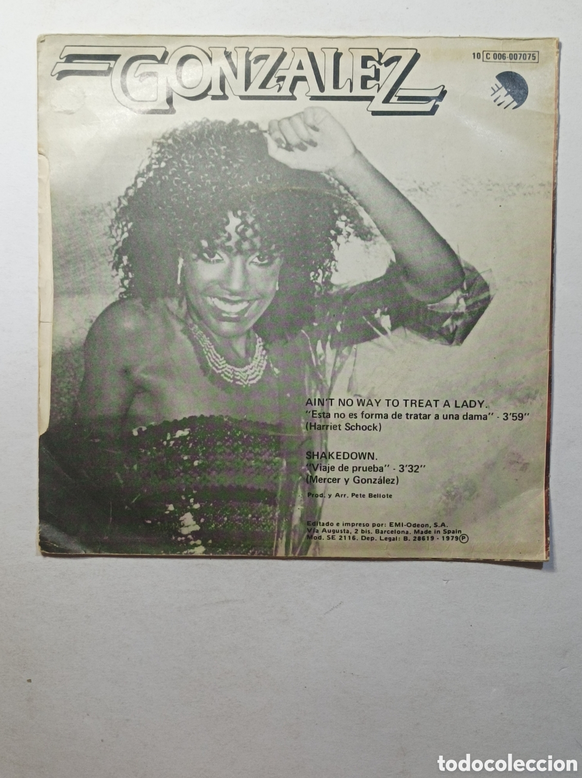 Discos de vinilo: GONZ&Aacute;LEZ. EMI. PROMOCIONAL. SINGLE DISCO VINILO. - Foto 2