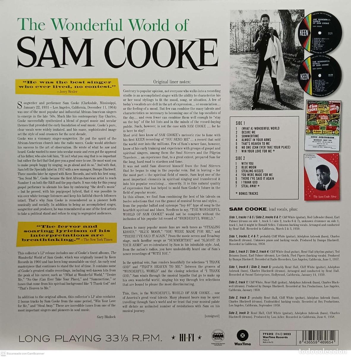 Discos de vinilo: Sam Cooke &lrm;&ndash; The Wonderful World Of - Foto 2
