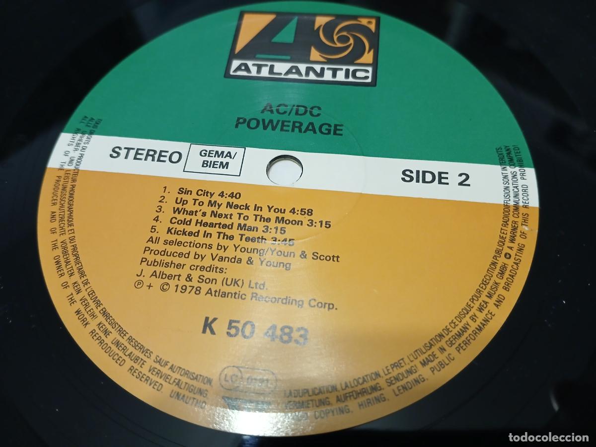 Discos de vinilo: AC/DC &ndash; Powerage- (1990) LP disco vinilo - Foto 2