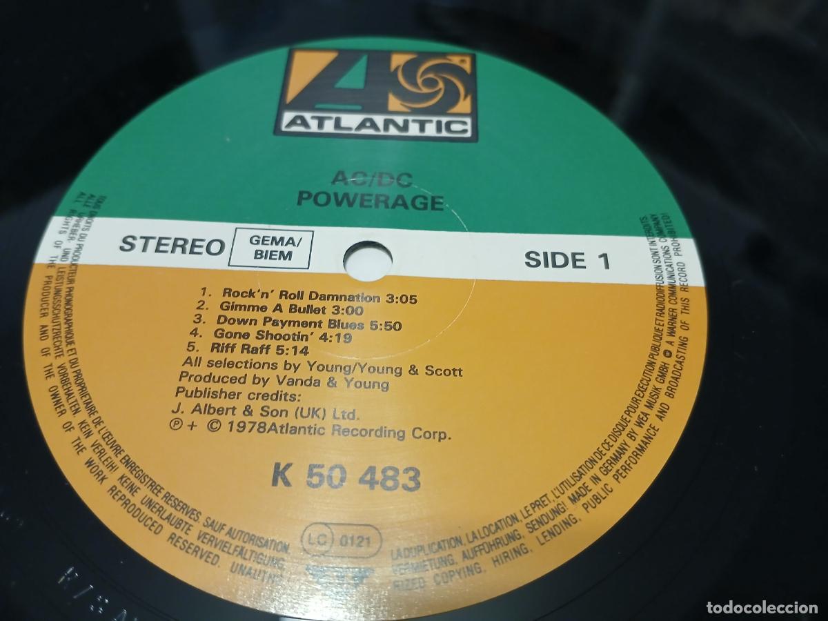 Discos de vinilo: AC/DC &ndash; Powerage- (1990) LP disco vinilo - Foto 3