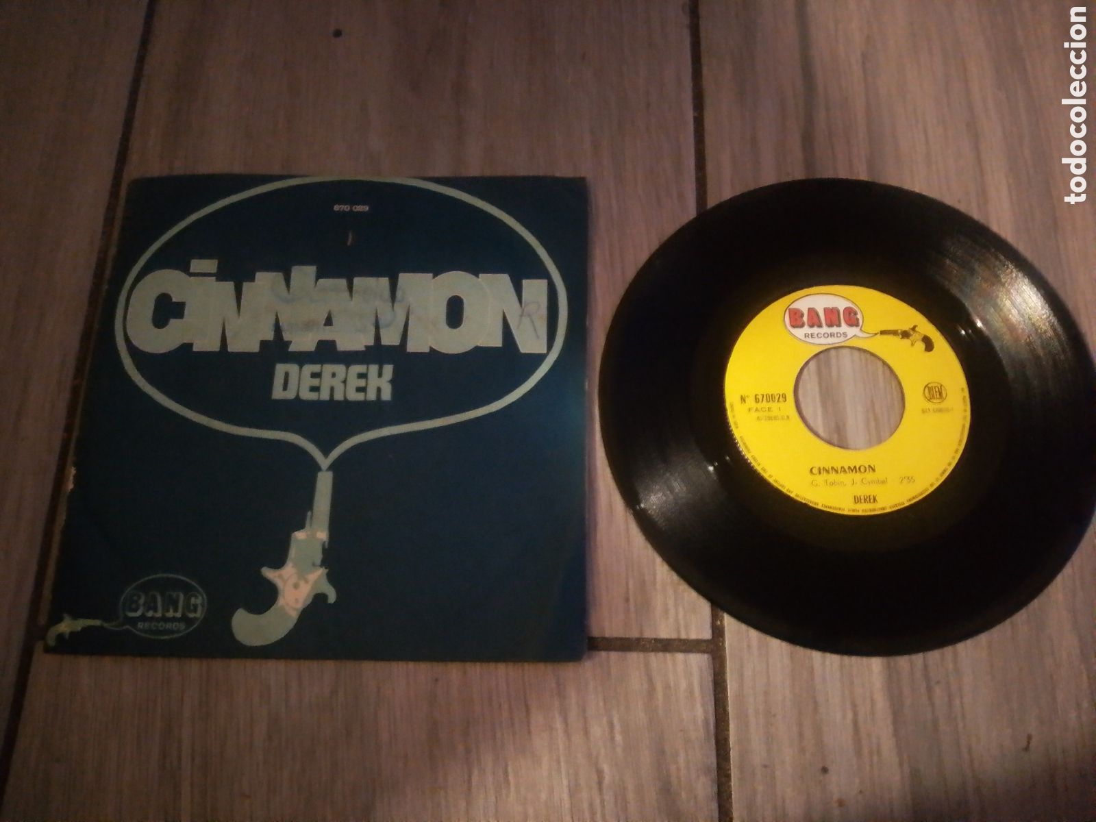 Discos de vinilo: DEREK - CINNAMON - SINGLE - FRANCIA - BANG RECORDS - LE - - Foto 1