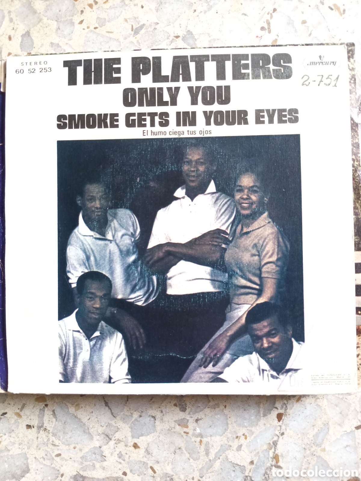 Discos de vinilo: SGL THE PLATTERS ONLY YOU 1973 - Foto 2