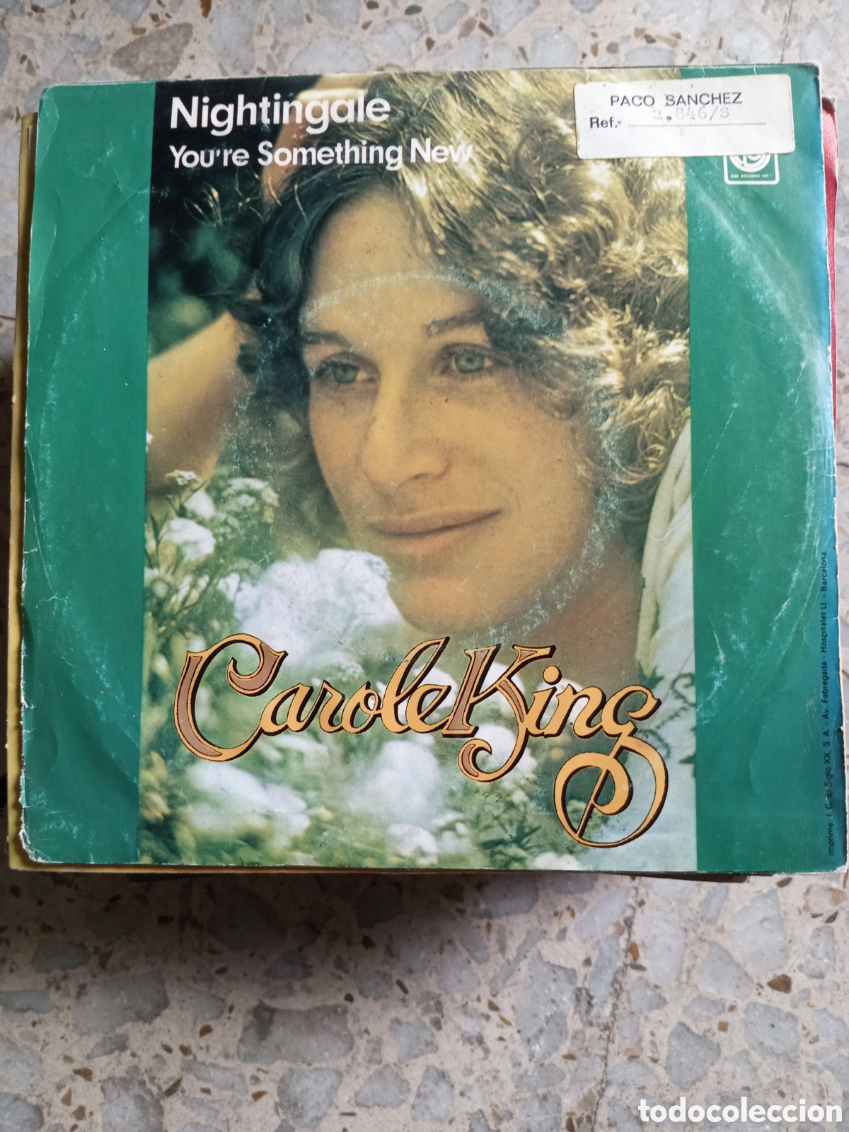 Discos de vinilo: SGL CAROL KING NIGHTINGALE 1974 - Foto 2