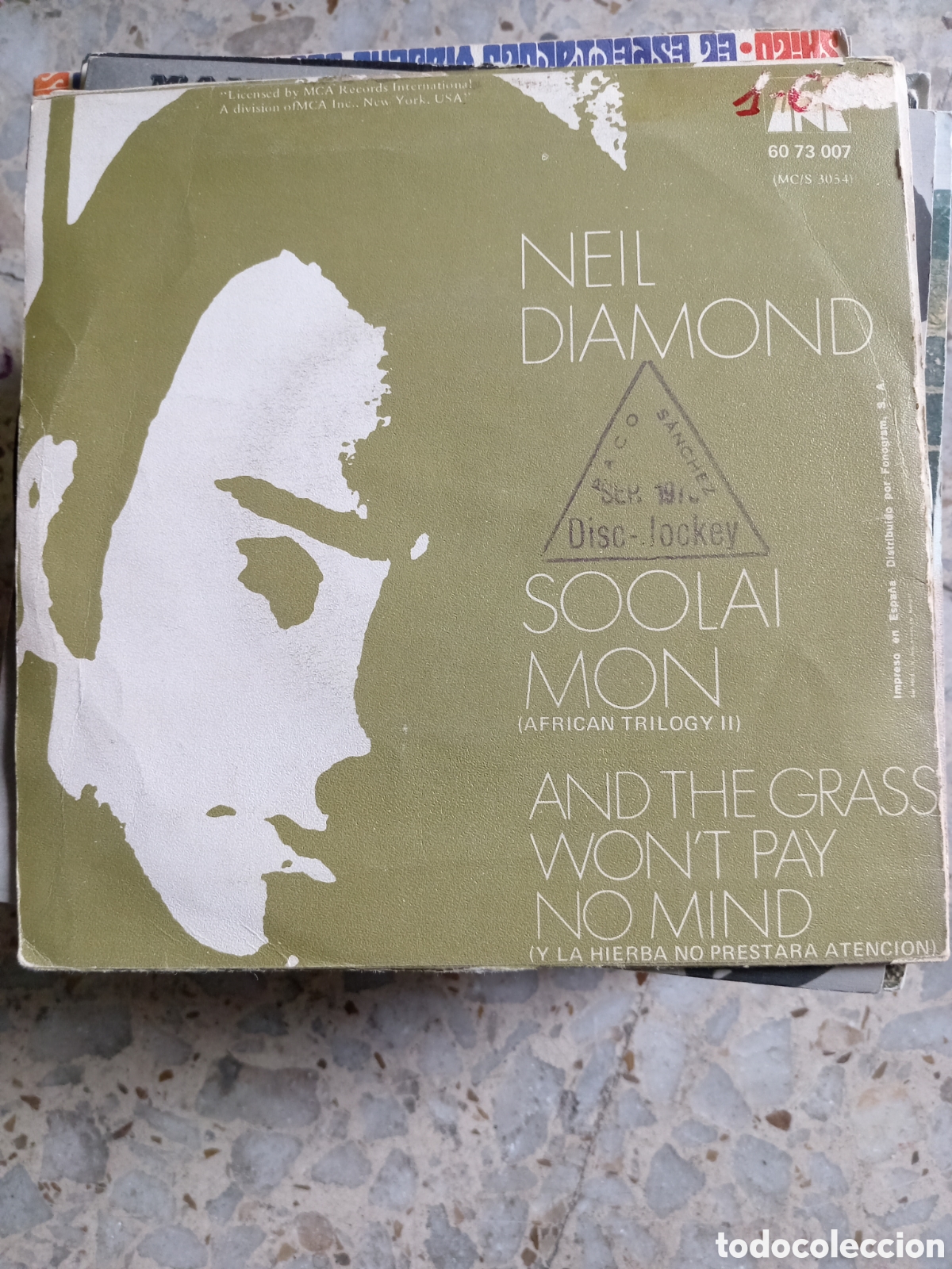 Discos de vinilo: SGL NEIL DIAMOND SOOLAI MON 1970 - Foto 2