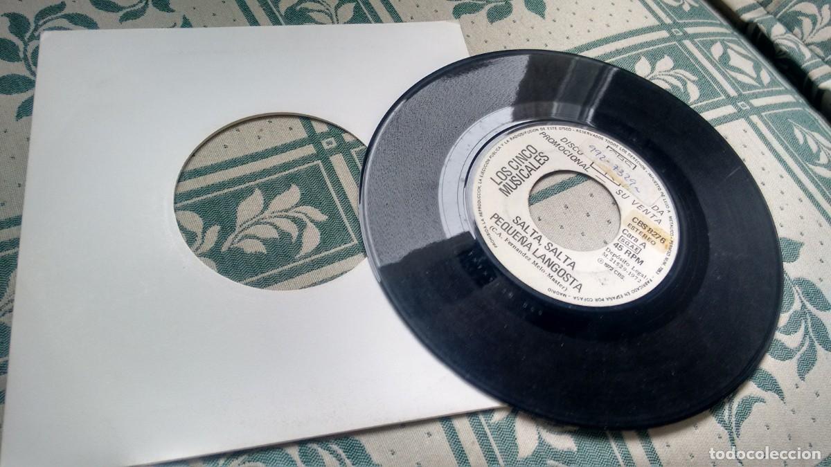 Discos de vinilo: Single ( vinilo) -promoci&oacute;n- de LOS CINCO MUSICALES a&ntilde;o 1.972