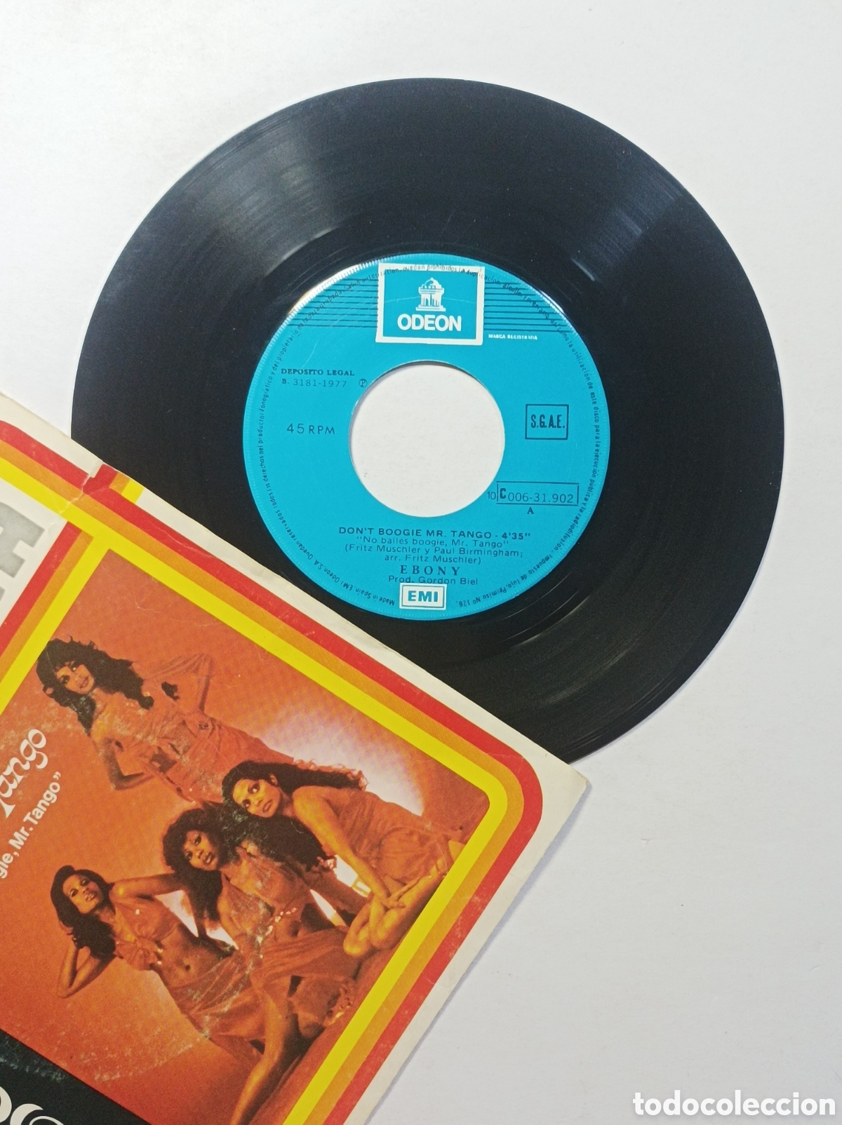 Discos de vinilo: EBONY. DISCOTECA. ODEON. SINGLE DISCO VINILO. - Foto 3