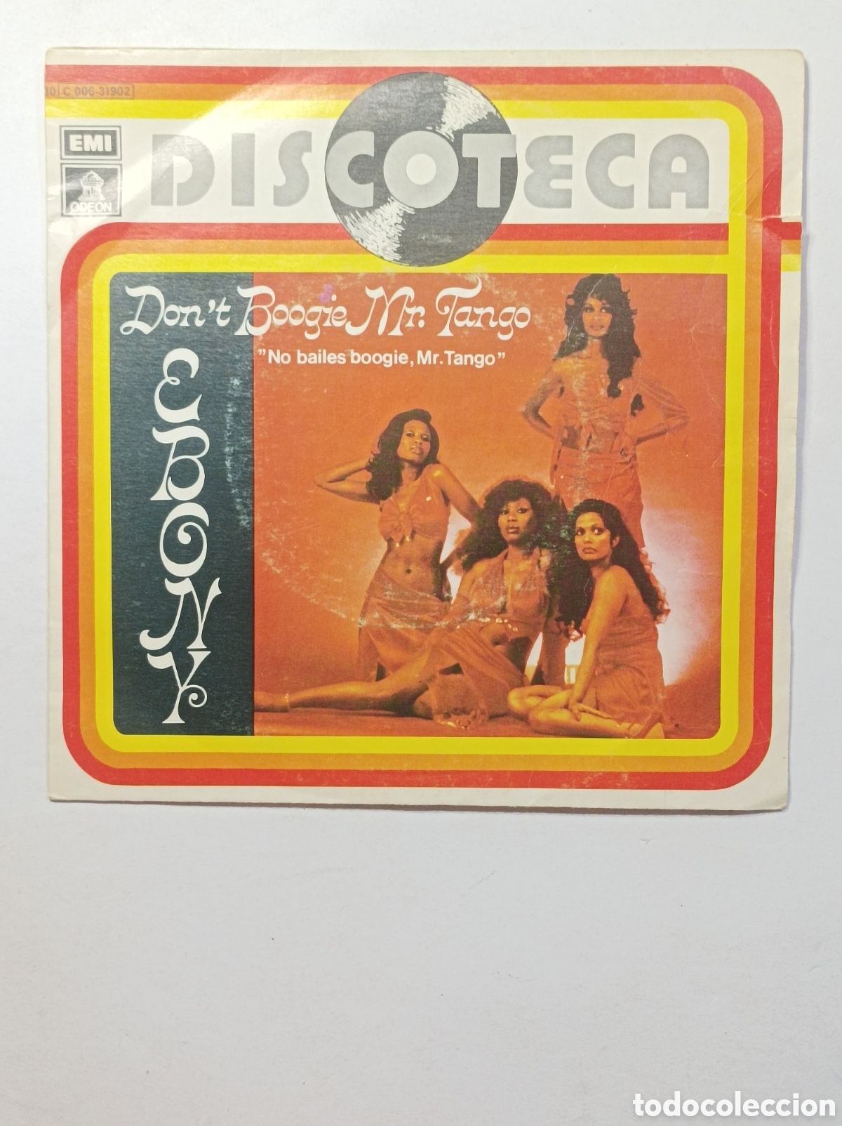 Discos de vinilo: EBONY. DISCOTECA. ODEON. SINGLE DISCO VINILO. - Foto 1