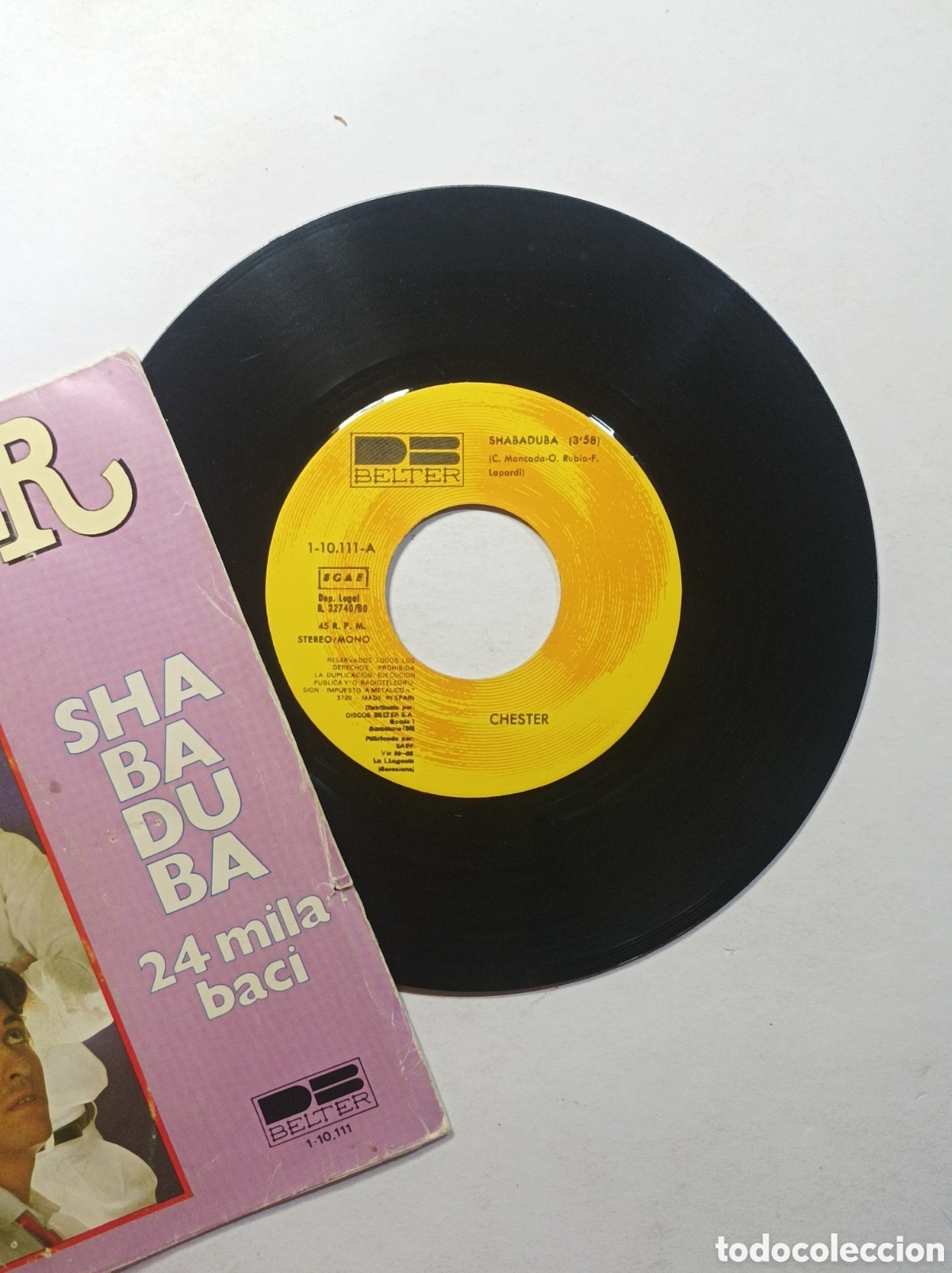 Discos de vinilo: CHESTER. SHA BA DU BA. BELTER. SINGLE DISCO VINILO. - Foto 3