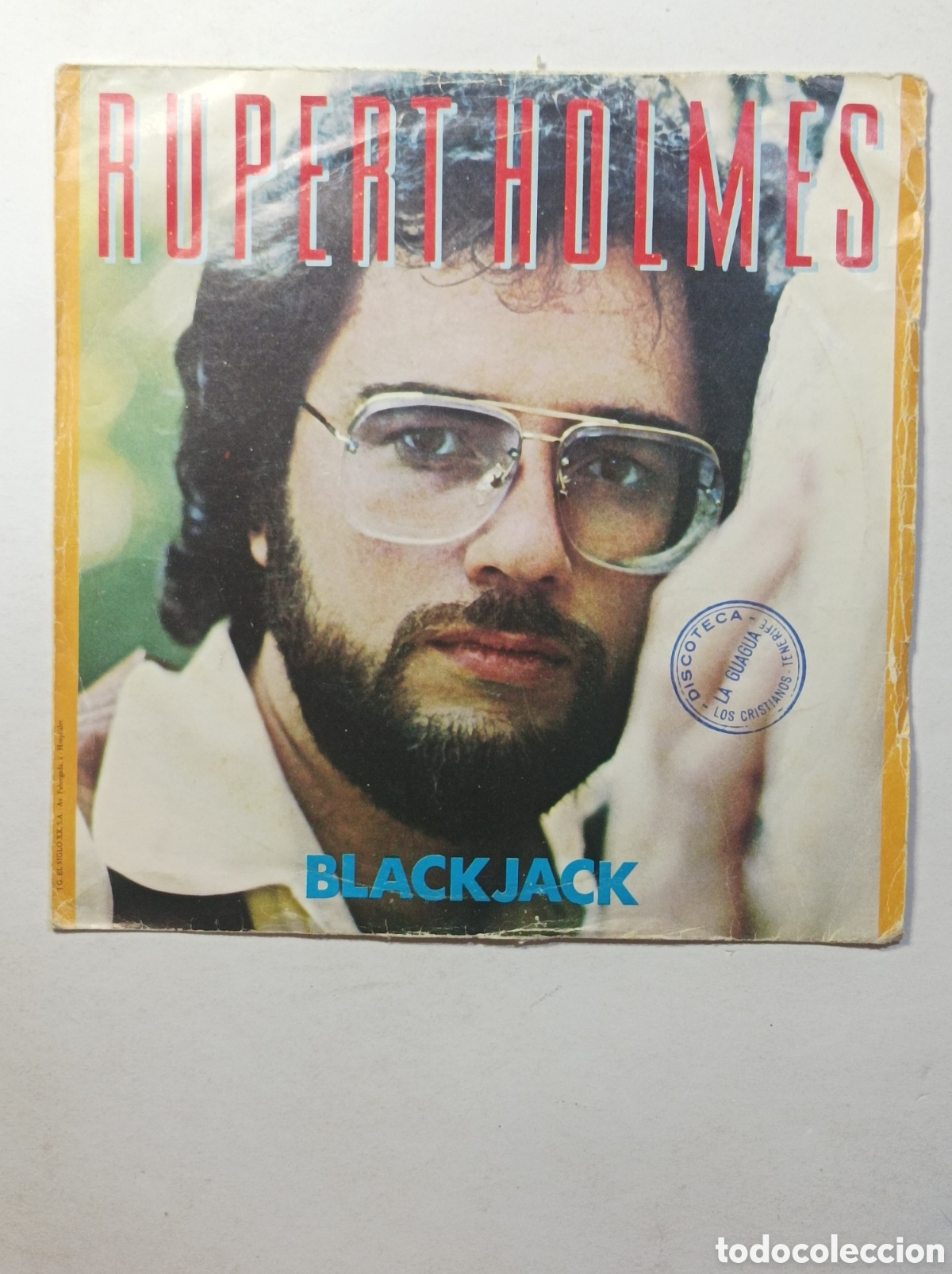 Discos de vinilo: RUPERT HOLMES. BLACK JACK. MCA RECORDS. SINGLE DISCO VINILO. - Foto 1