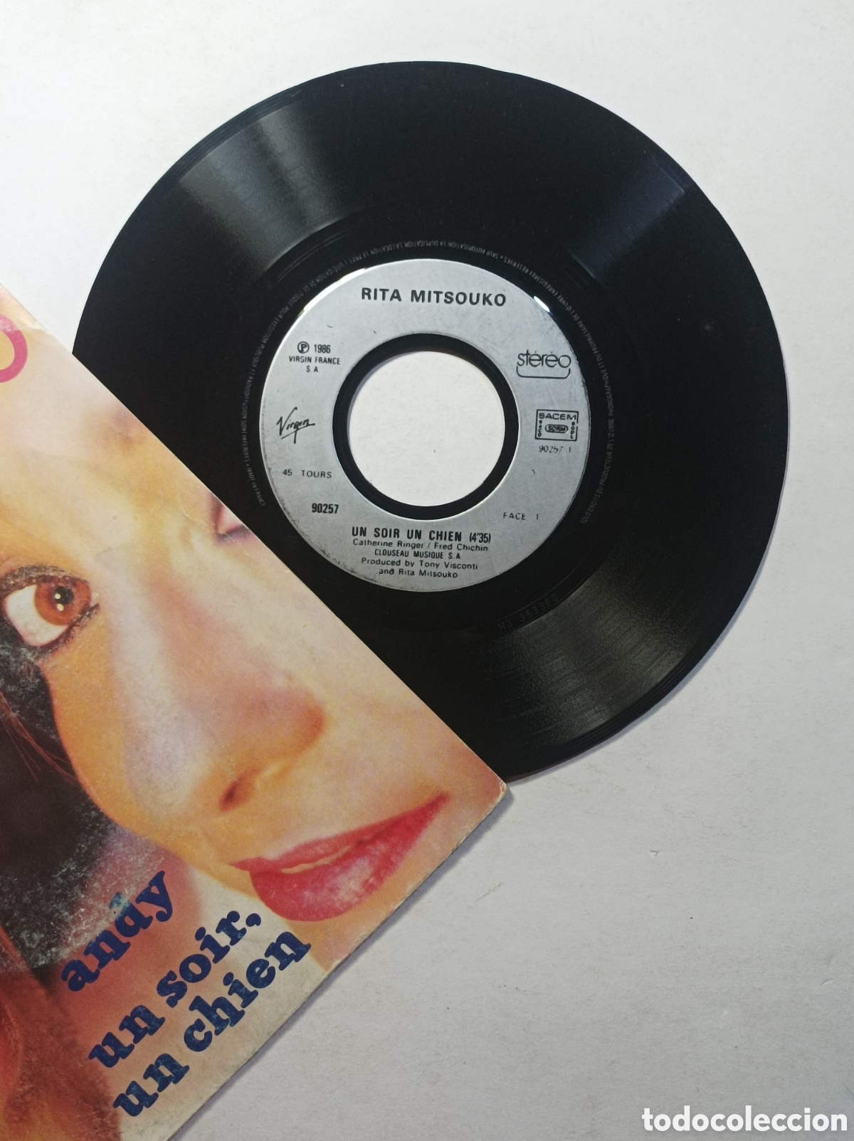 Discos de vinilo: RITA MITSUOKO. VIRGIN. SINGLE DISCO VINILO. - Foto 3