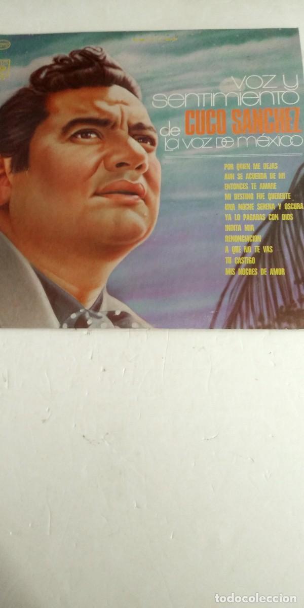 Discos de vinilo: Voz y sentimiento de Cuco S&aacute;nchez La voz de M&eacute;xico - Foto 1