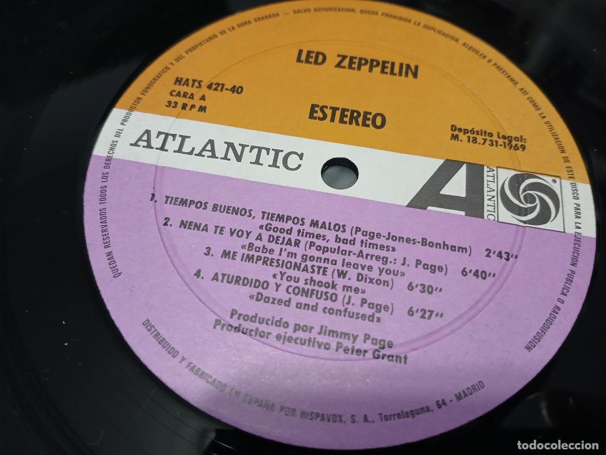 Discos de vinilo: Led Zeppelin &lrm;&ndash; Led Zeppelin- (1976) LP disco vinilo - Foto 2