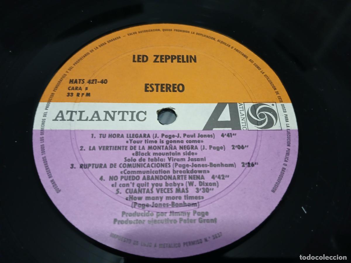 Discos de vinilo: Led Zeppelin &lrm;&ndash; Led Zeppelin- (1976) LP disco vinilo - Foto 3