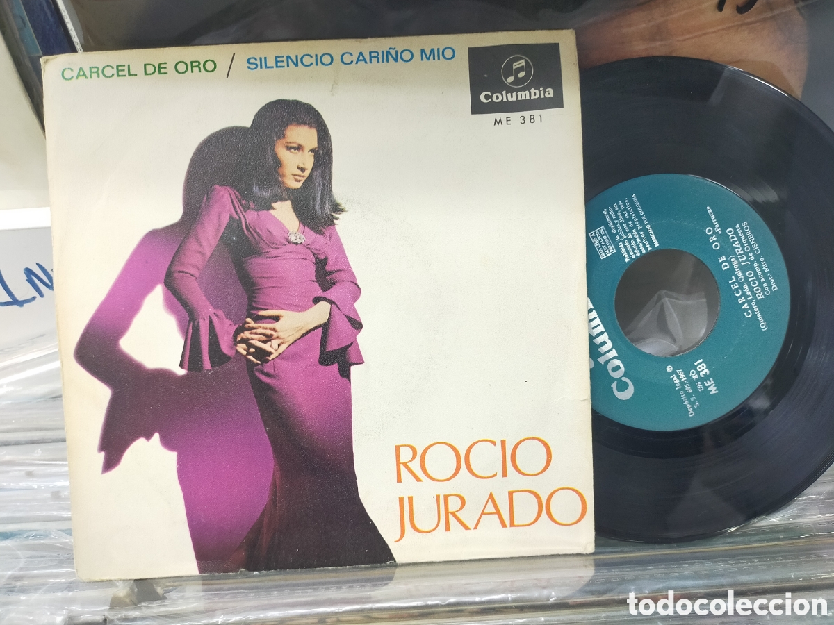 Discos de vinilo: Roc&iacute;o jurado single c&aacute;rcel de oro 1967 - Foto 1
