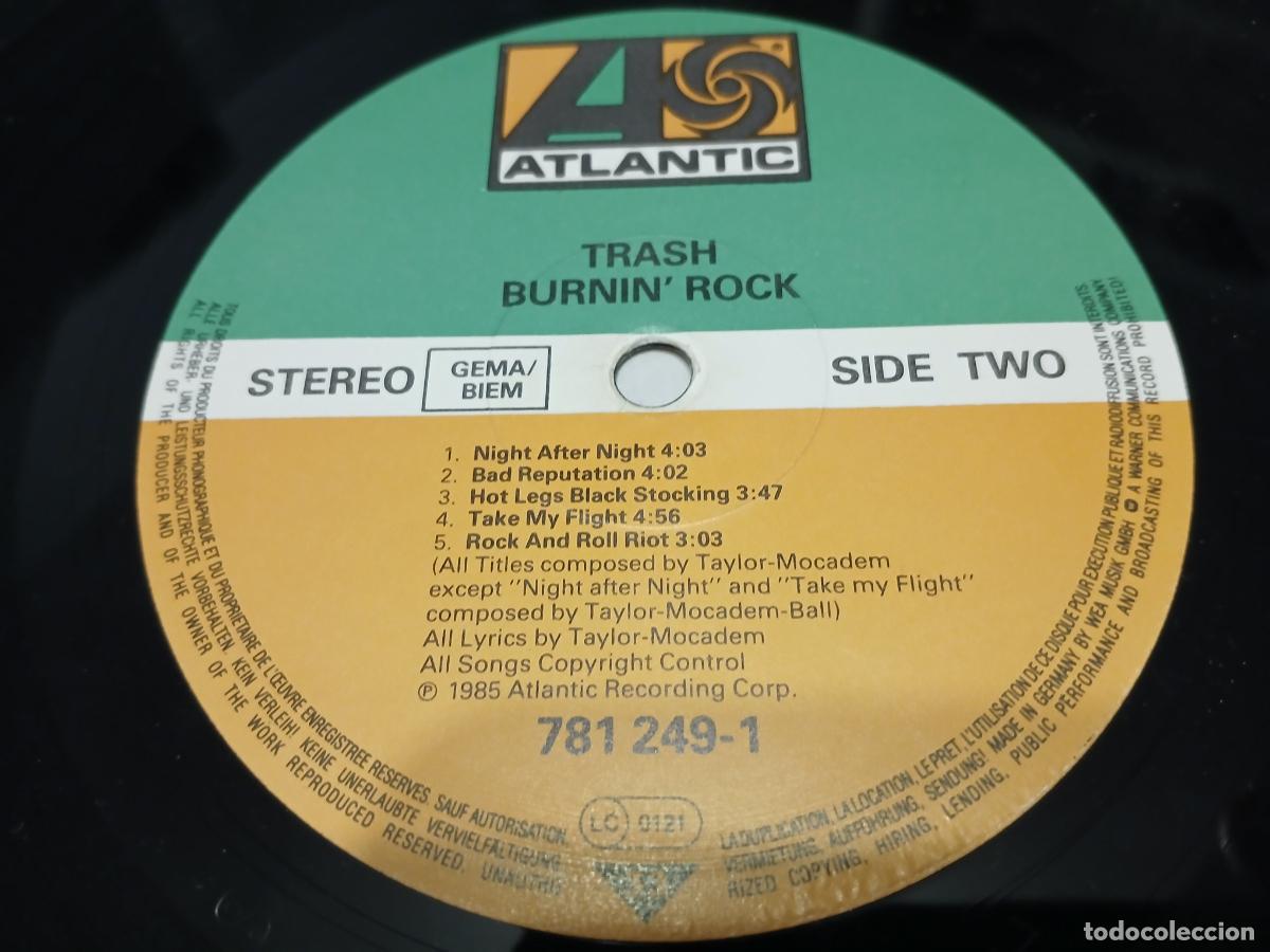 Discos de vinilo: Trash &ndash; Burnin Rock- (1985) LP disco vinilo - Foto 2
