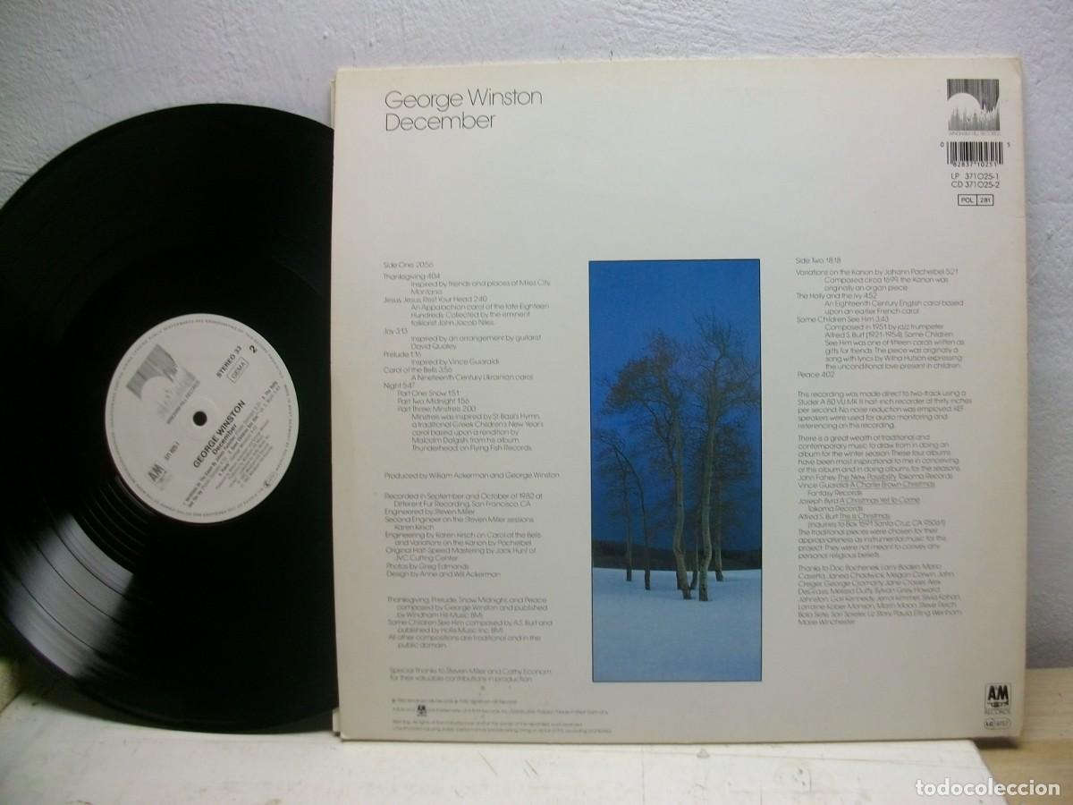 Discos de vinilo: George Winston &ndash; December 1982 WEST GERMANY LP - Foto 2