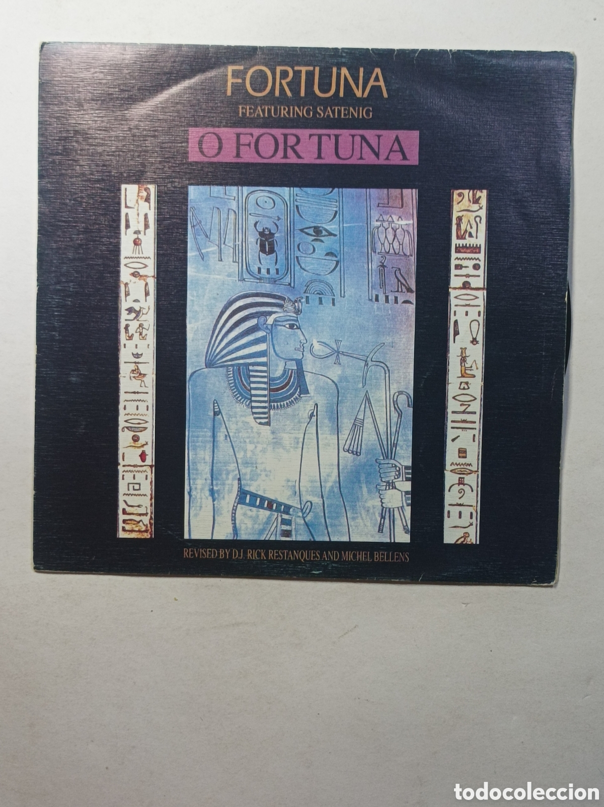 Discos de vinilo: FORTUNA FEATURING SATENING. BLANCO Y NEGRO. SINGLE DISCO VINILO. - Foto 2