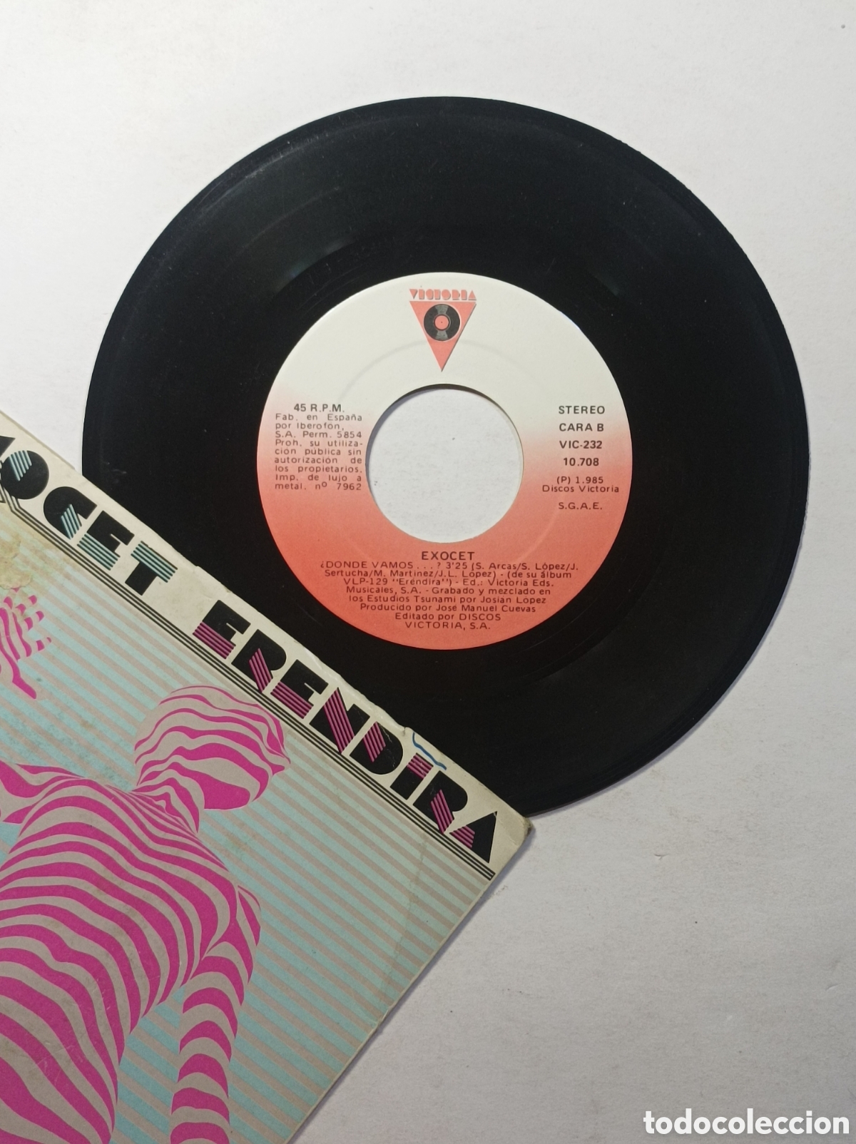 Discos de vinilo: EXOCET ERENDIRA. SINGLE DISCO VINILO. - Foto 3