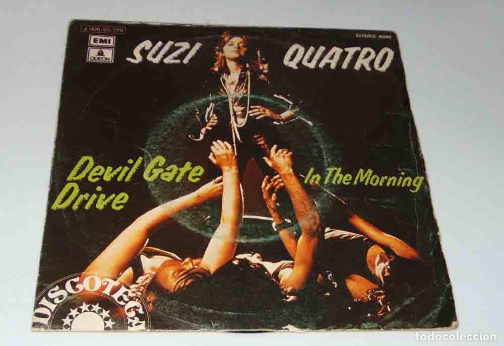 Discos de vinilo: Suzi Quatro &ndash; Devil Gate Drive - SINGLE 1974 - Foto 2