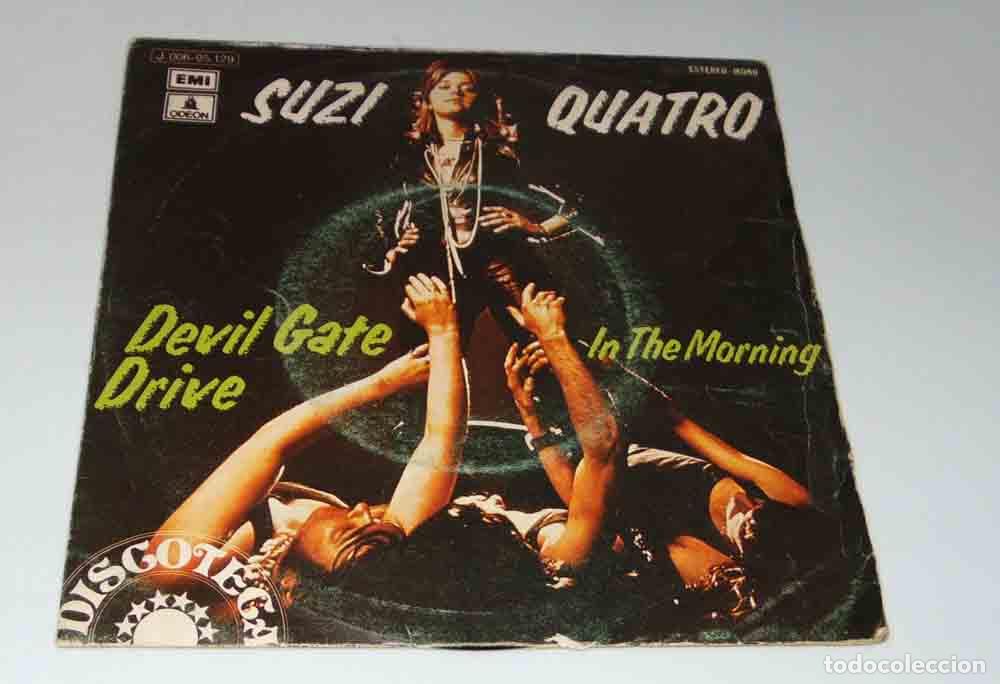 Discos de vinilo: Suzi Quatro &ndash; Devil Gate Drive - SINGLE 1974 - Foto 5