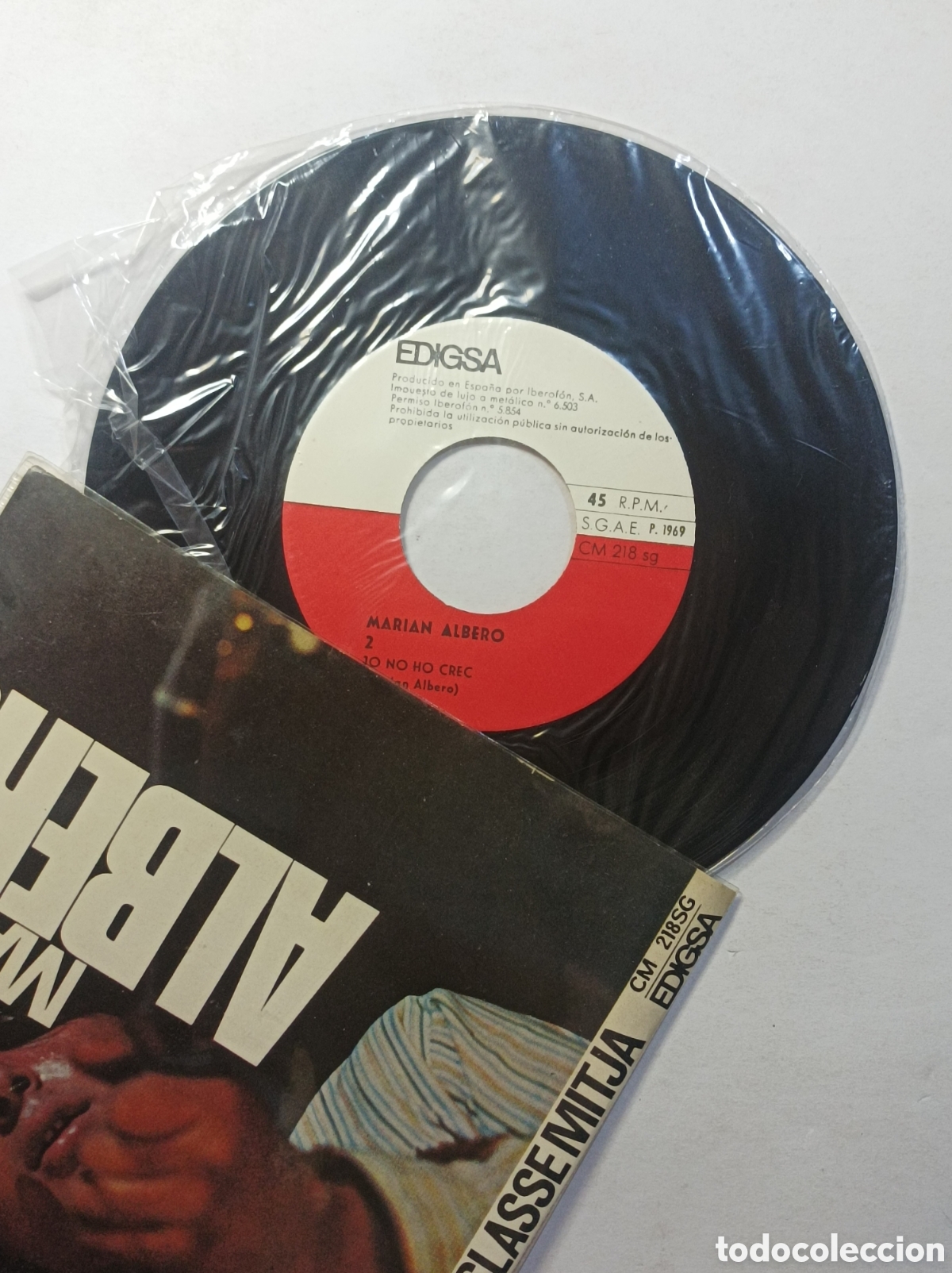Discos de vinilo: MARIAN ALBERO. EDIGSA. SINGLE DISCO VINILO. - Foto 3