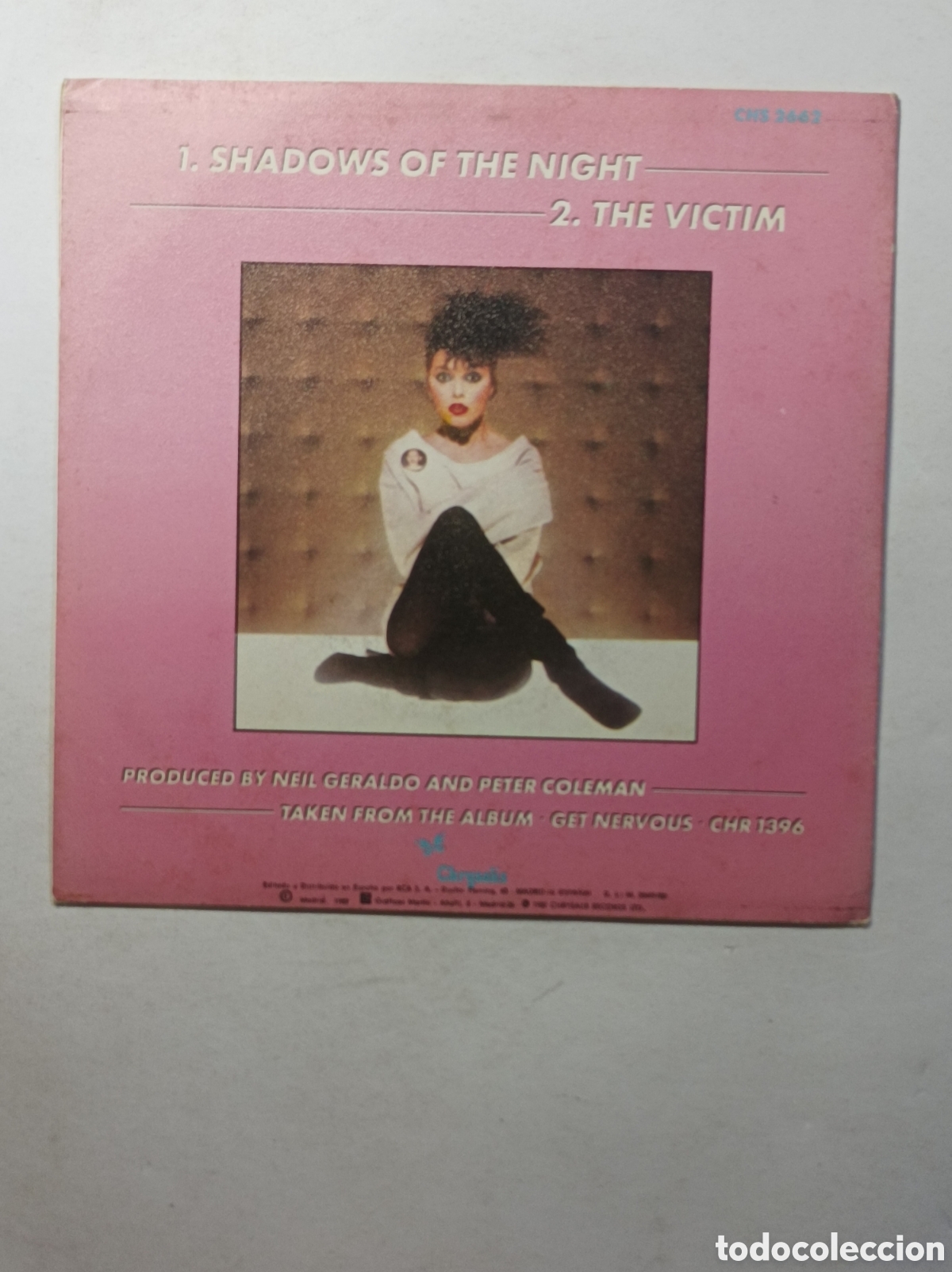 Discos de vinilo: PAT BENATAR. CHRSALIS. SINGLE DISCO VINILO. - Foto 2