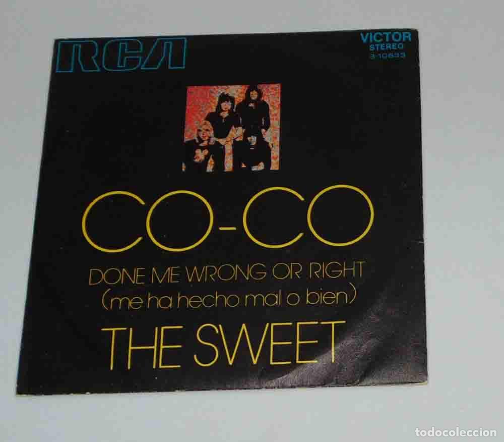 Discos de vinilo: THE SWEET - CO-CO - SINGLE 1971 - Foto 1