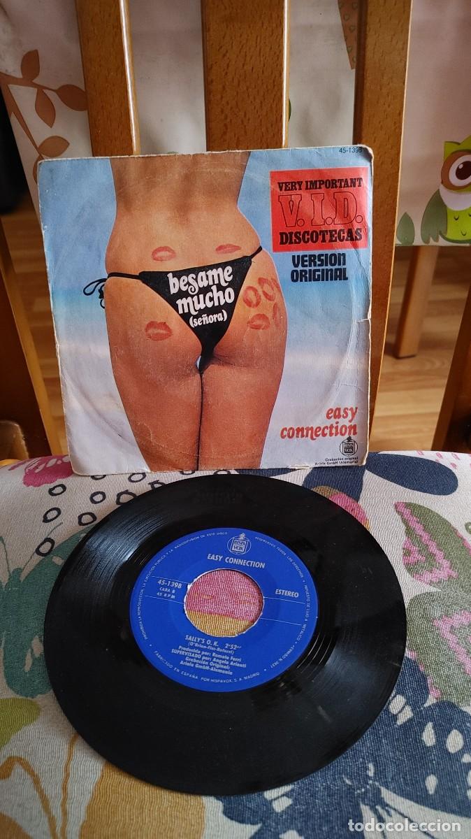 Discos de vinilo: EASY CONNECTION-SINGLE BESAME MUCHO SE&Ntilde;ORA - Foto 1