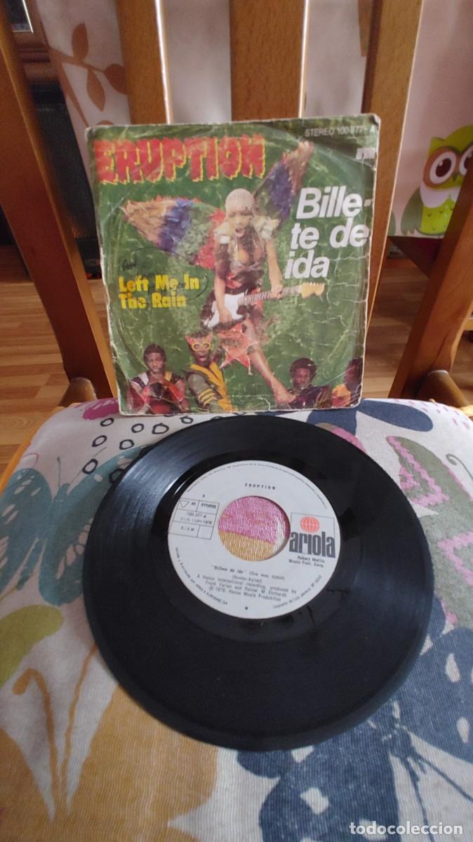 Discos de vinilo: ERUPTION-SINGLE BILLETE DE IDA - Foto 1