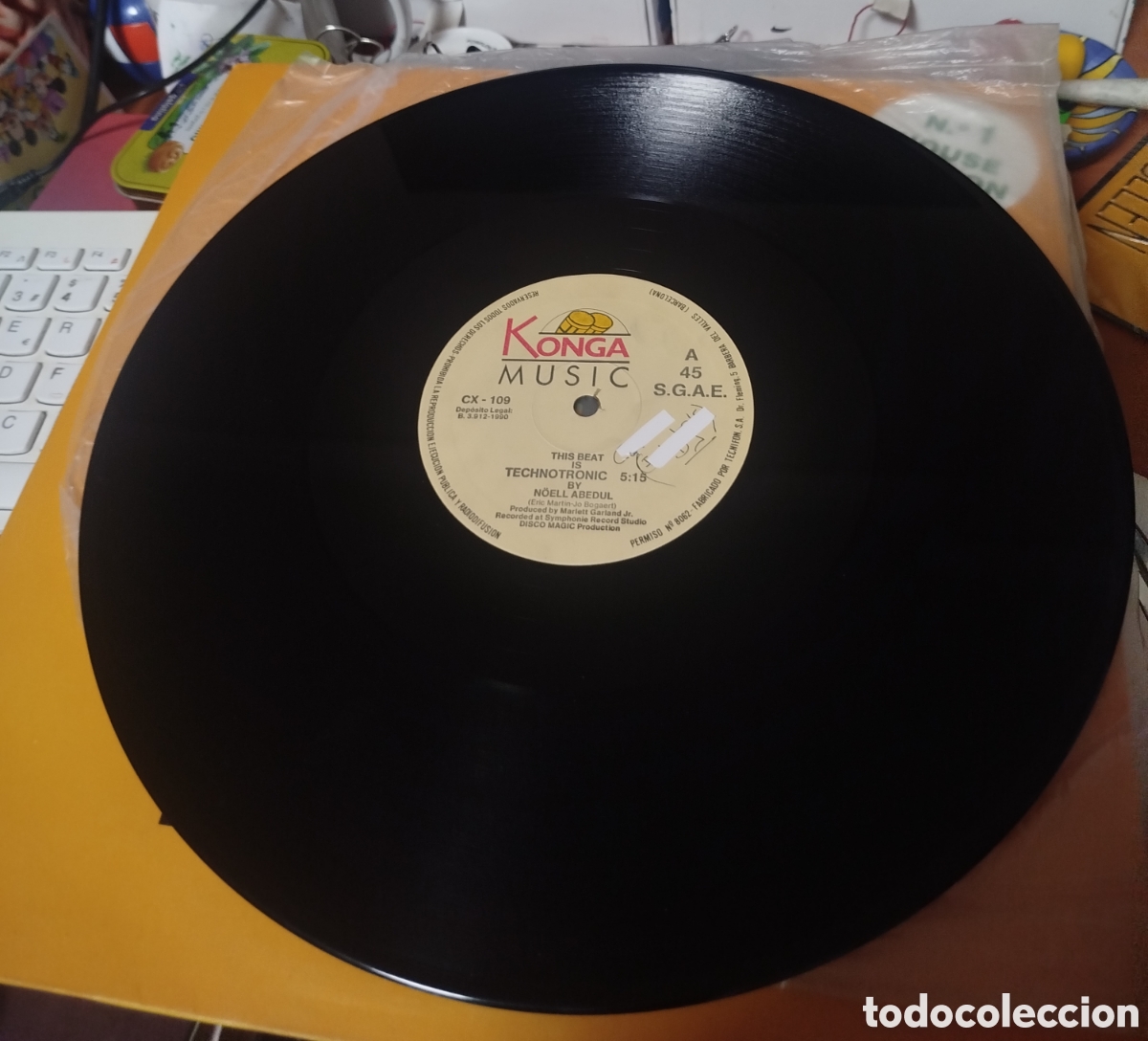 Discos de vinilo: N&ouml;ell Abedull - The Beat is Technotronic. - Foto 2
