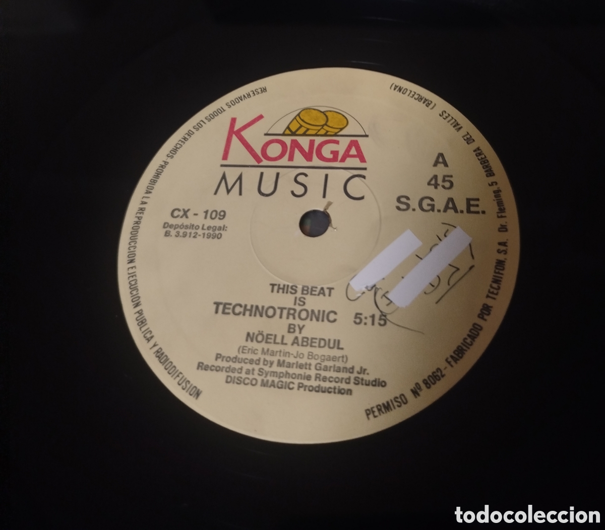 Discos de vinilo: N&ouml;ell Abedull - The Beat is Technotronic. - Foto 3