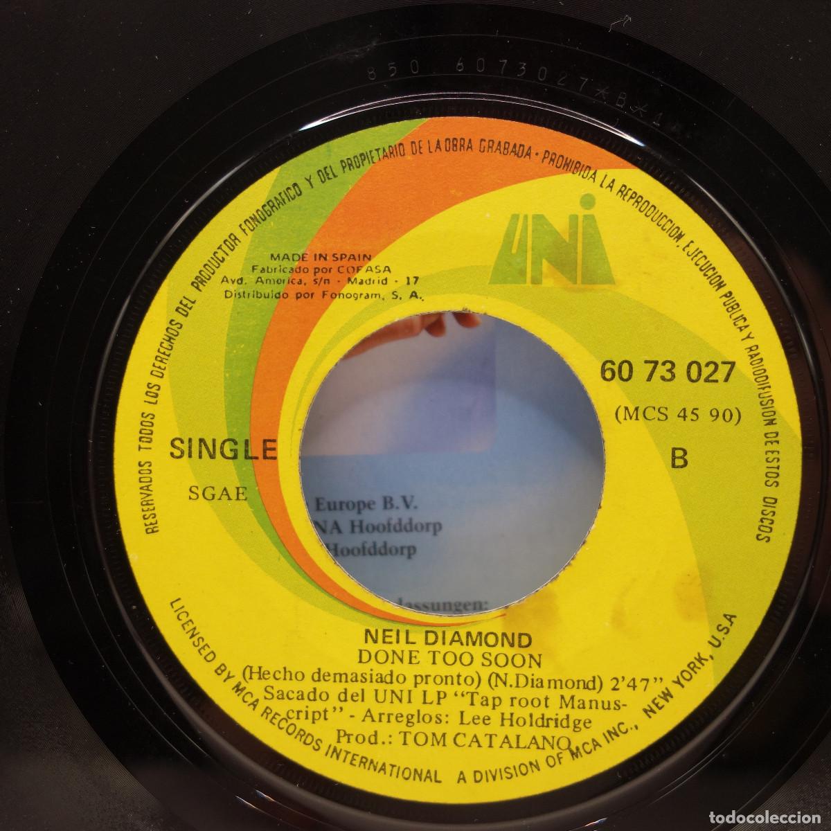 Discos de vinilo: NEIL DIAMOND - I AM I SAID - Foto 5