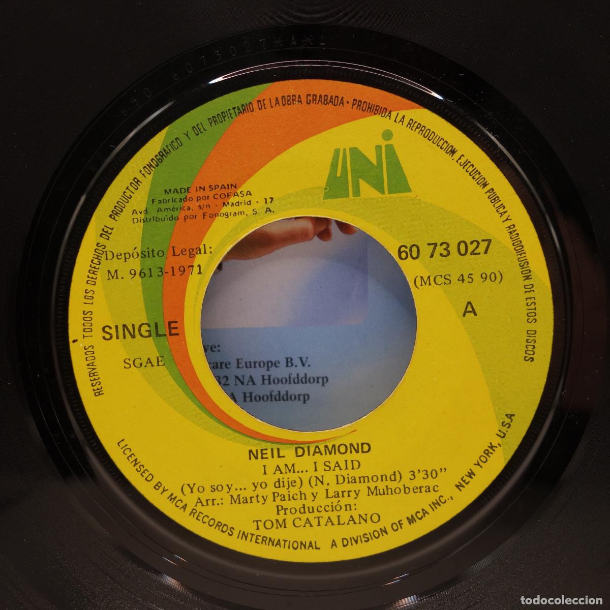Discos de vinilo: NEIL DIAMOND - I AM I SAID - Foto 7