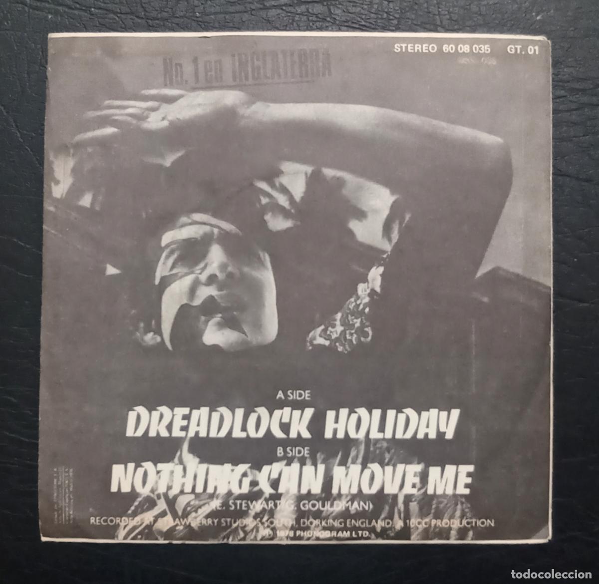 Discos de vinilo: SINGLE 10CC - DREADLOCK HOLIDAY - MERCURY 1978 - Foto 2
