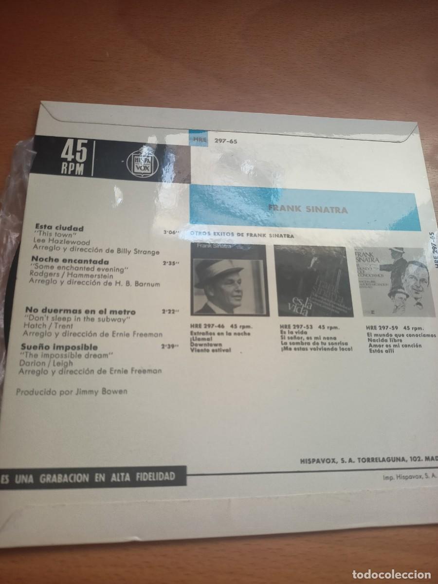 Discos de vinilo: DISCO VINILO DE 45 RPM DE FRANK SINATRA - Foto 2