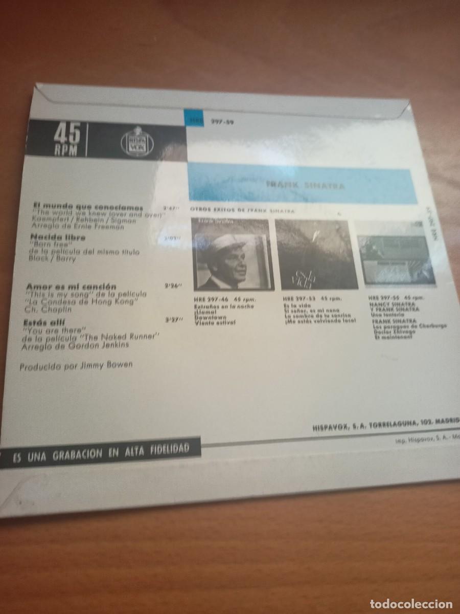 Discos de vinilo: DISCO VINILO DE 45 RPM DE FRANK SINATRA - Foto 2