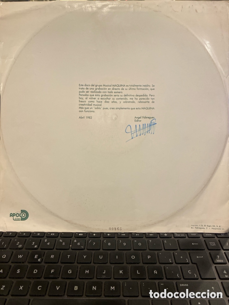 Discos de vinilo: MAQUINA - FUNCIONA LP RARO - Foto 2