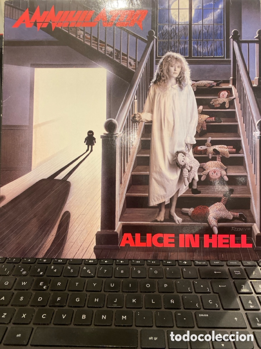 Discos de vinilo: ANNIHILATOR - ALICE IN HELL LP RARO - Foto 1