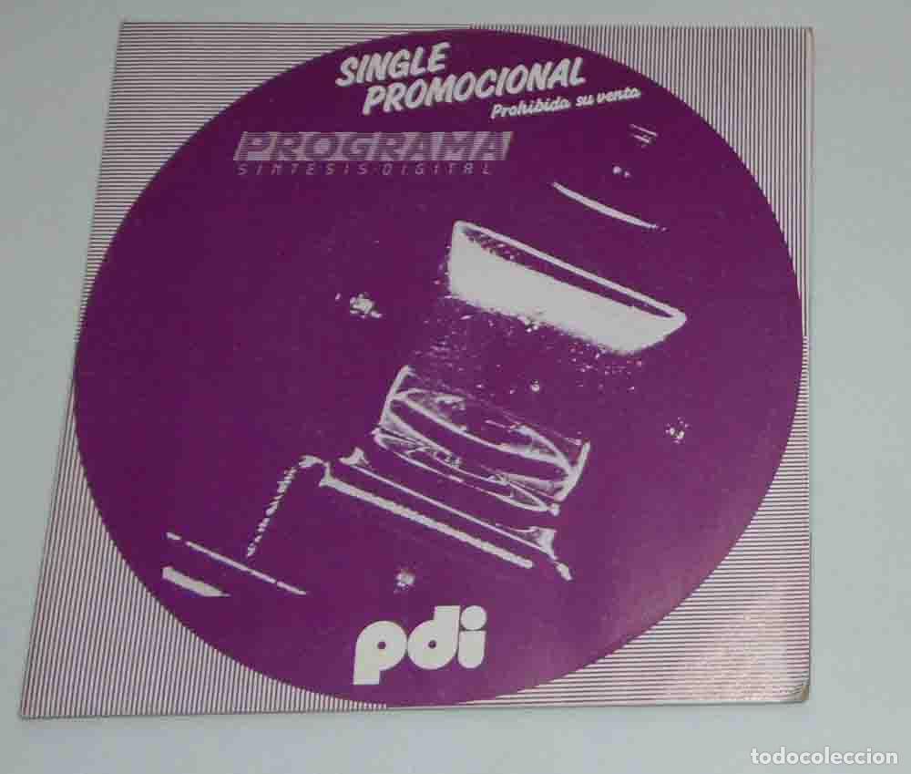 Discos de vinilo: PROGRAMA - Synthesis / Galileo Galilei - SINGLE PROMO 1983 - Foto 3