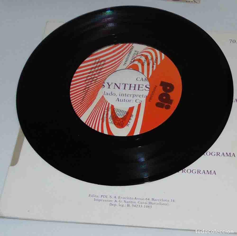 Discos de vinilo: PROGRAMA - Synthesis / Galileo Galilei - SINGLE PROMO 1983 - Foto 5