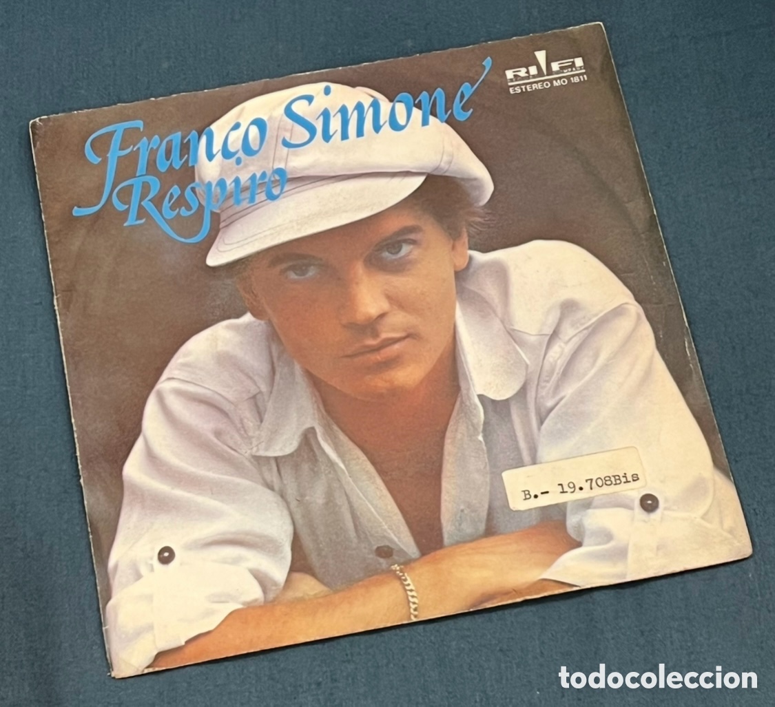 Discos de vinilo: Disco Vinilo Single. Franco Simone. &ldquo;Respiro&rdquo;. 1978. - Foto 1