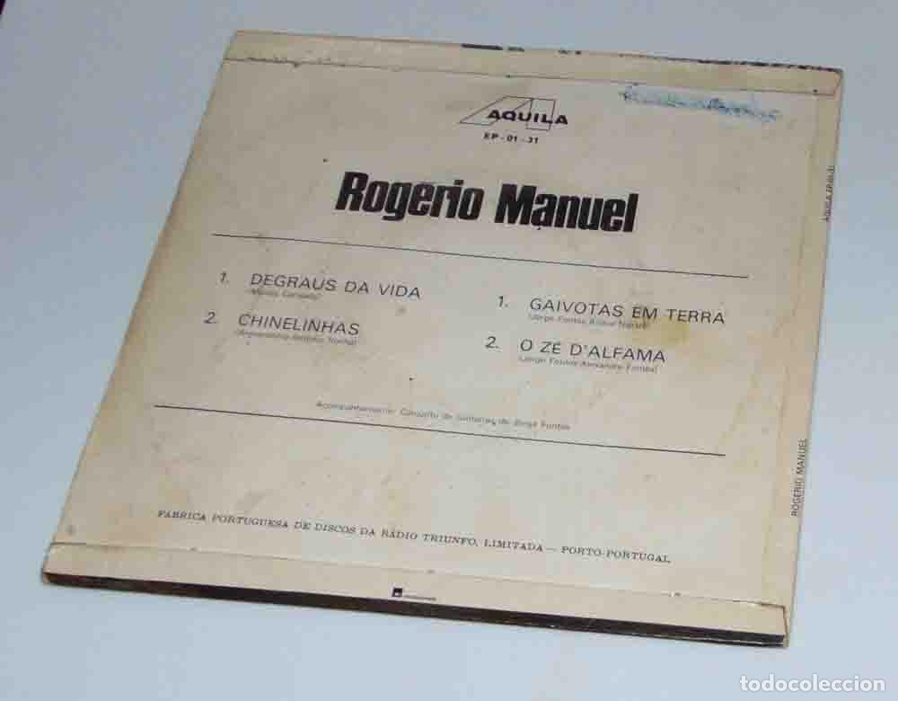 Discos de vinilo: ROGERIO MANUEL - EP PORTUGUES - Foto 2