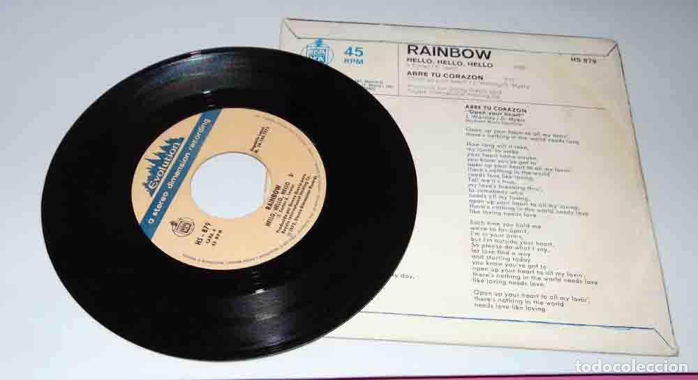 Discos de vinilo: RAINBOW - HELLO HELLO HELLO - SINGLE 1972 - Foto 5