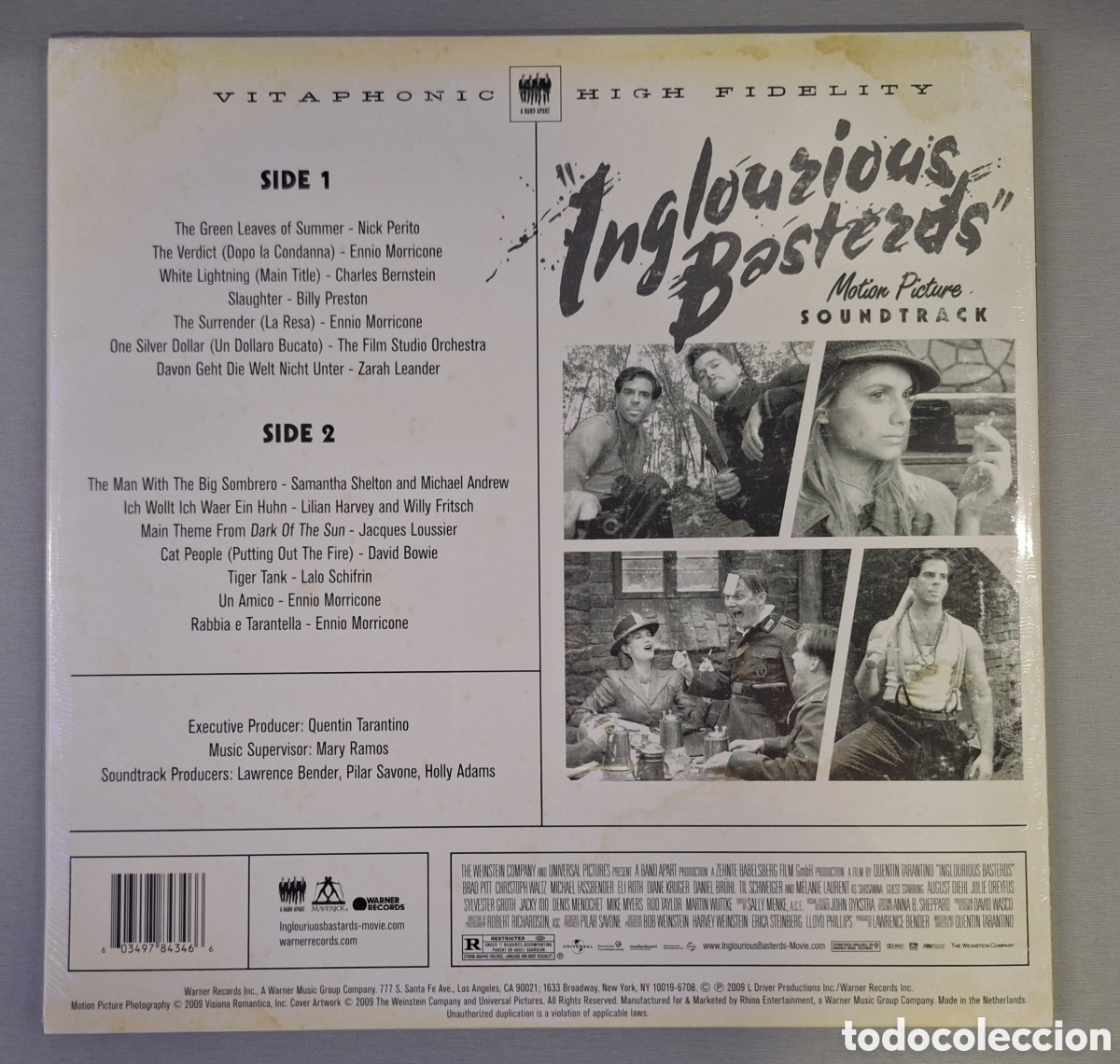 Discos de vinilo: Malditos bastardos. Bso vinilo. - Foto 2