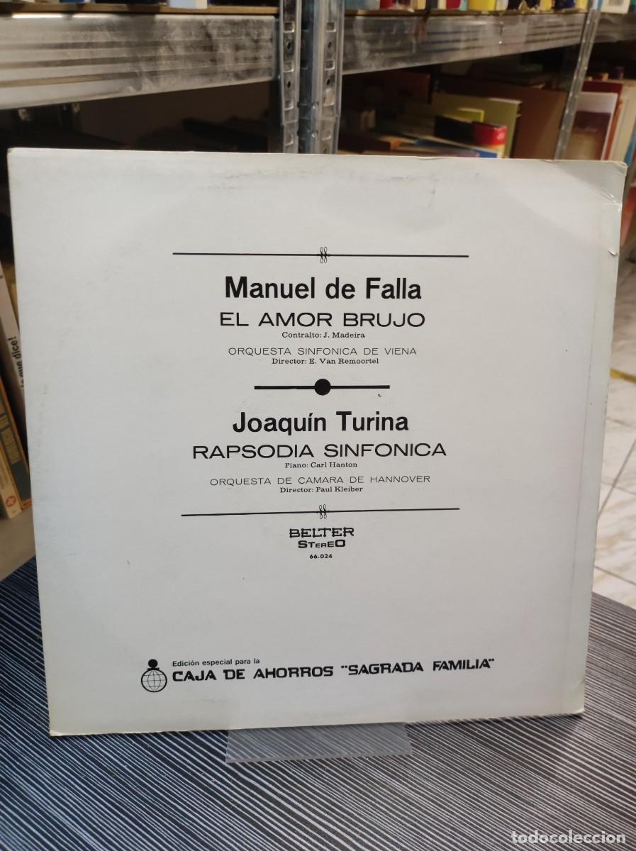 Discos de vinilo: Falla / Turina &ndash; El Amor Brujo / Rapsodia Sinf&oacute;nica - Foto 2